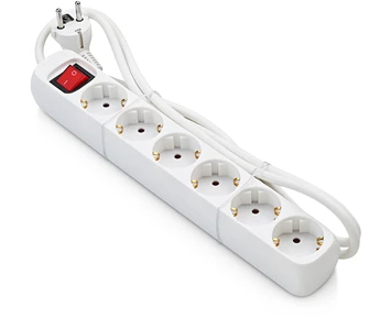 ON Extension lead 6-way grounded with switch, 1.5m