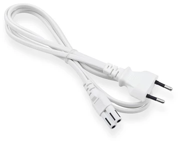 ON Euro 2-pin power cable 1,5m white