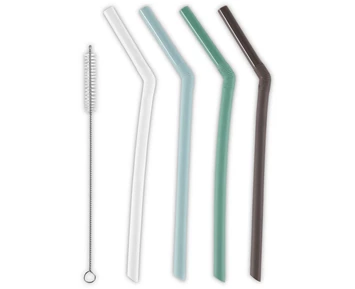 Andersson Silicone Straw Set 4pcs with Brushcleaner