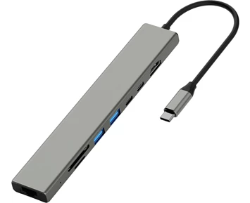 Andersson USB-H3400 - USB-C 2A+2C+SD+Micro SD+Network