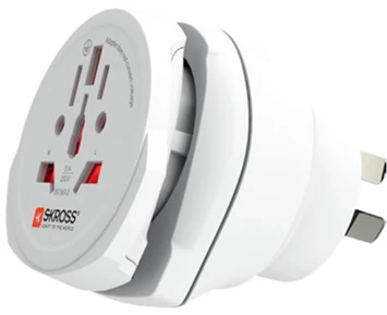 SKROSS Combo Travel adapter for travellers to Australia   China