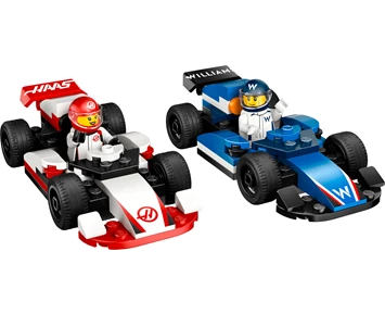 LEGO City F1 Williams Racing og Haas F1 racerbiler 60464
