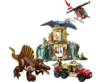 LEGO Jurassic World Helikopteroppdrag med spinosaurus og quetzalcoatlus 76976