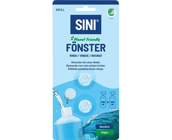 SINI Rengjøringstablett Vindu refill 2-pk