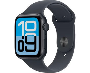 Apple Watch SE 3 GPS 44mm Midnight Aluminium Case with Midnight Sport Band - M/L