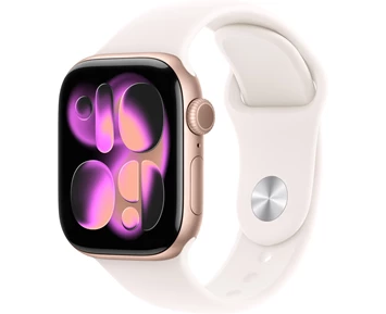 Apple Watch Series 11 GPS 42mm Rose Gold Aluminium Case with Light Blush Sport Band - M/L