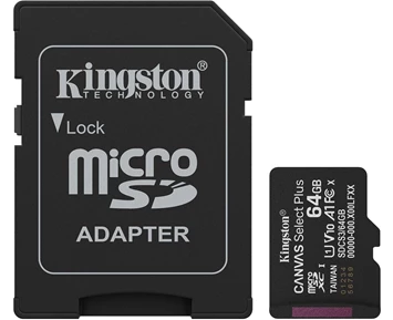 Kingston 64GB microSDXC Canvas Select Plus Gen3 1