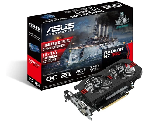 ASUS Radeon R7 360 OC 2GB ASUS | NetOnNet