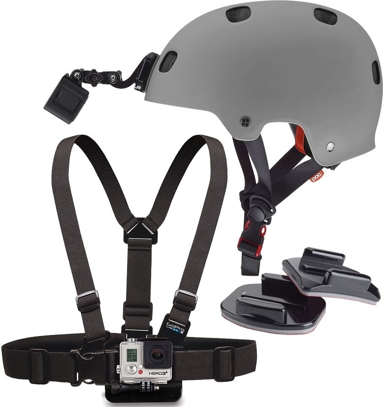 GoPro Chest+Helmet+Adhesive Mounts