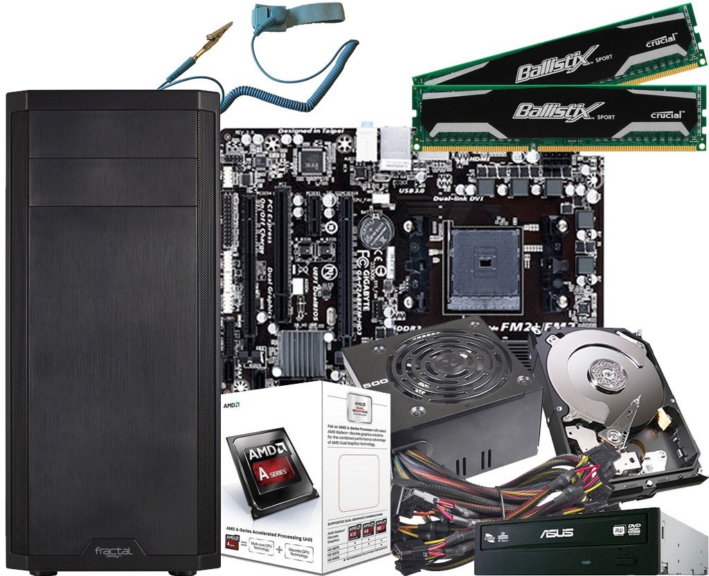 AMD A4+8GB RAM+2TB+Wristset - Datapakke med AMD A4-prosessor
