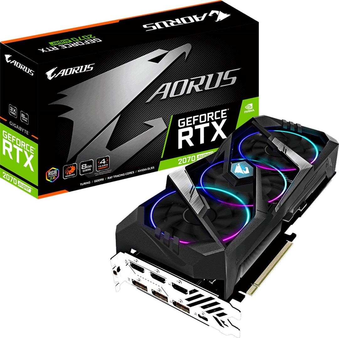 Gigabyte GeForce RTX 2070 SUPER AORUS 8G GeForce RTX 2070 SUPER AORUS 8G