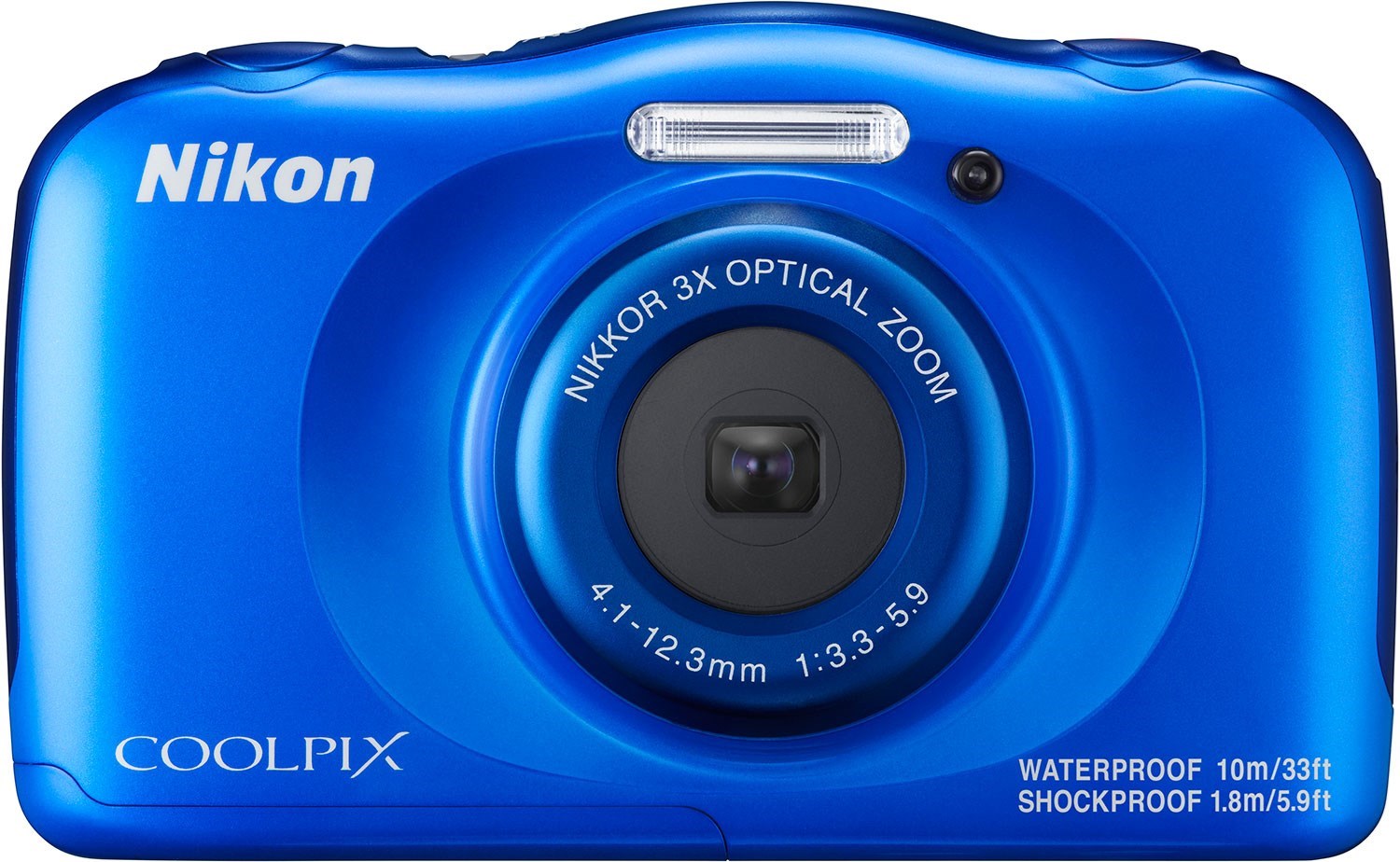 Nikon COOLPIX W100 Blue Vanntett kompaktkamera med Bluetooth & WiFi