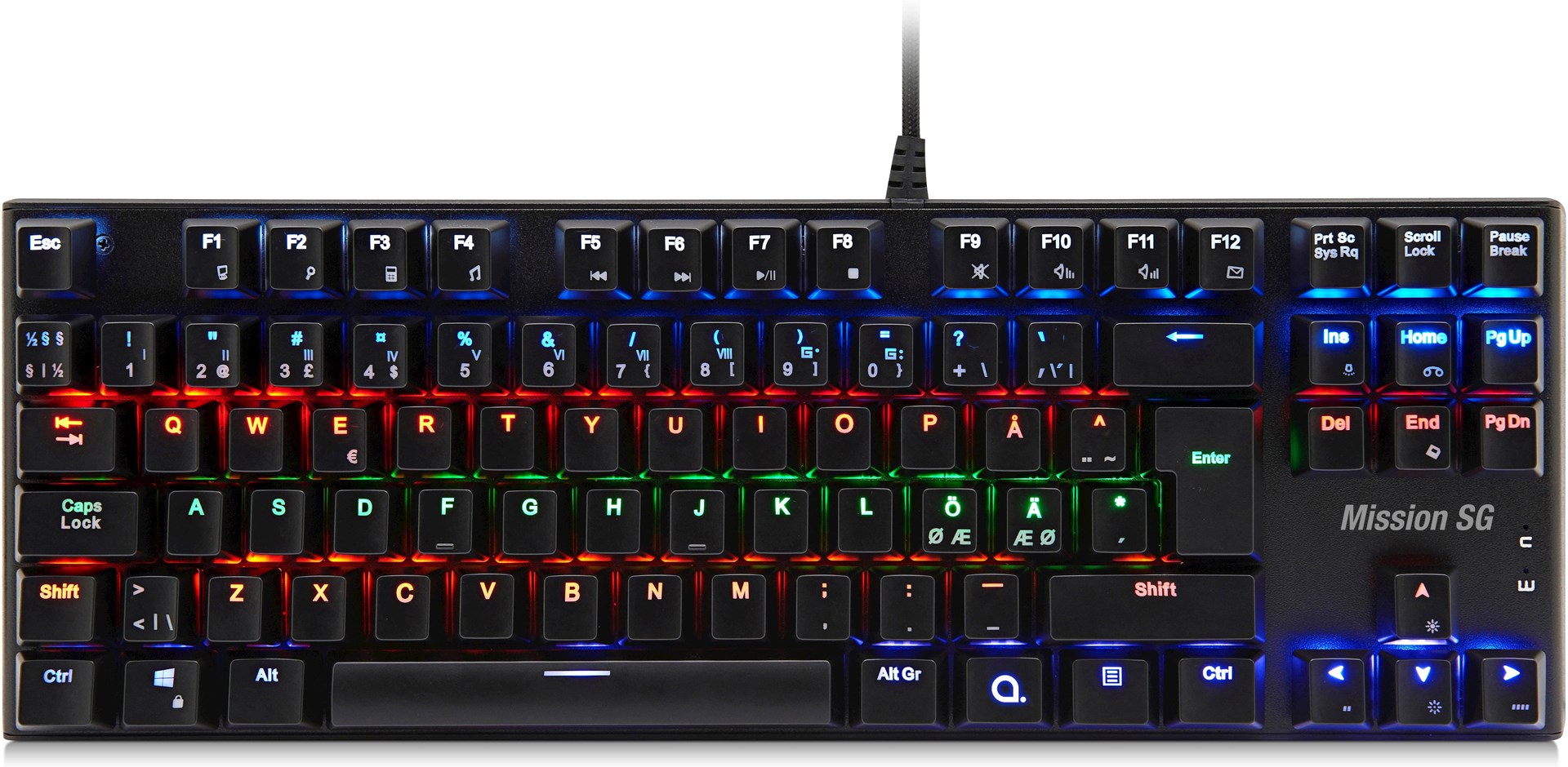 Mission SG GGK 2.5 Gaming Keyboard Mekanisk gamingtastatur med RGBbelysning