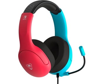 Nintendo Turtle Beach Airlite Fit Wired Gaming Headset - Neon Blue Red 6