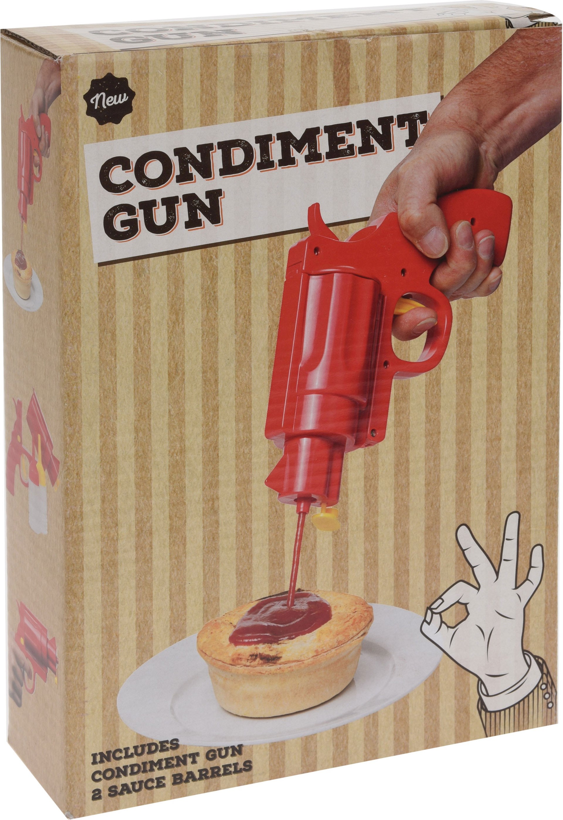 Ketchup Gun incl 2 bottles Ketchuppistol for den duellerende