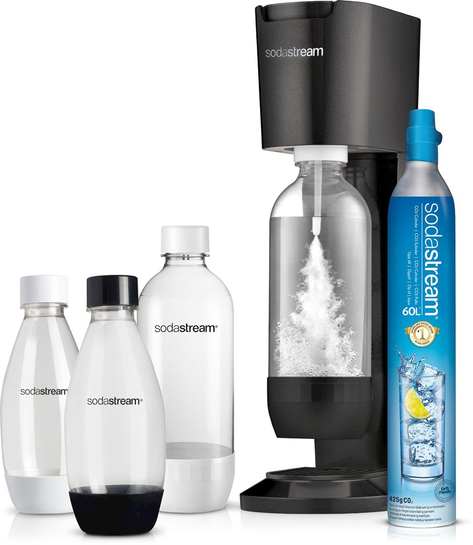 SodaStream Genesis Megapack Black Brusmaskinpakke med kullsyrepatron