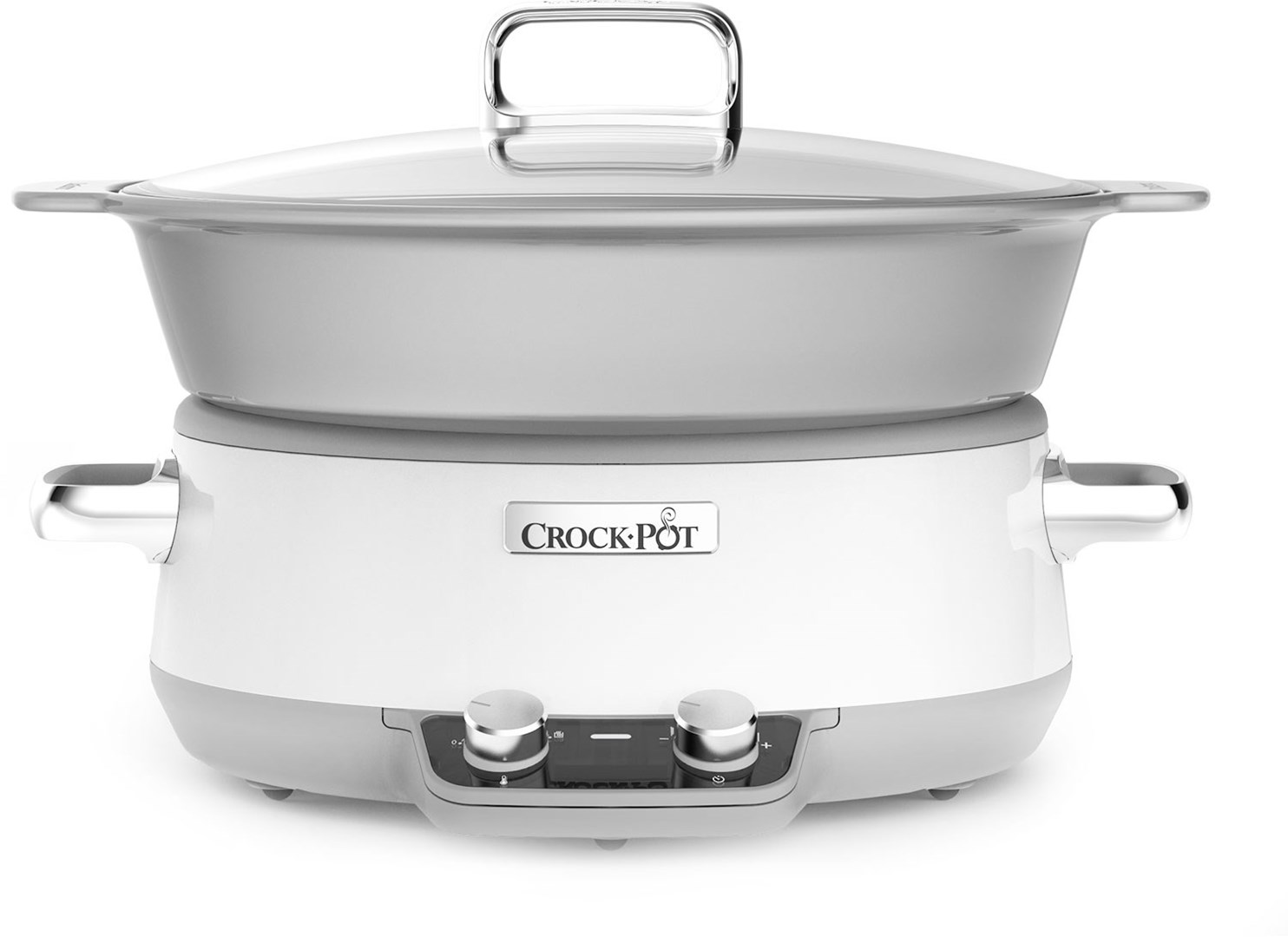 CrockPot DuraCeramic 6.0L Slow cooker med 6 liter kapasitet og display