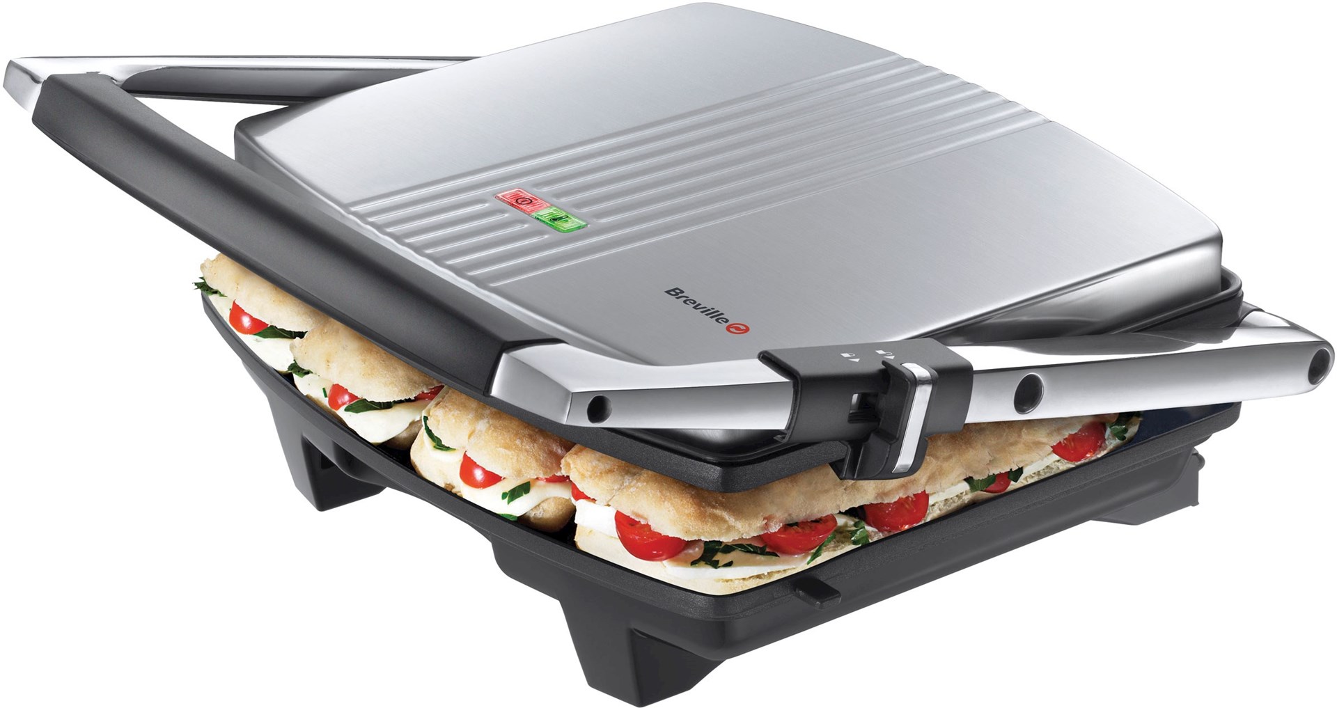 Breville Sandwich Press VST026X Justerbar smørbrødgrill med plass til
