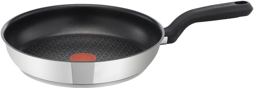 Tefal Comfort Max Stainless Steel Non-Stick Pancake Frying Pan 26cm, Thermo- Spot Heat Indicator, Induction Compatible Base, Comfortable Grip Handle, G7260544