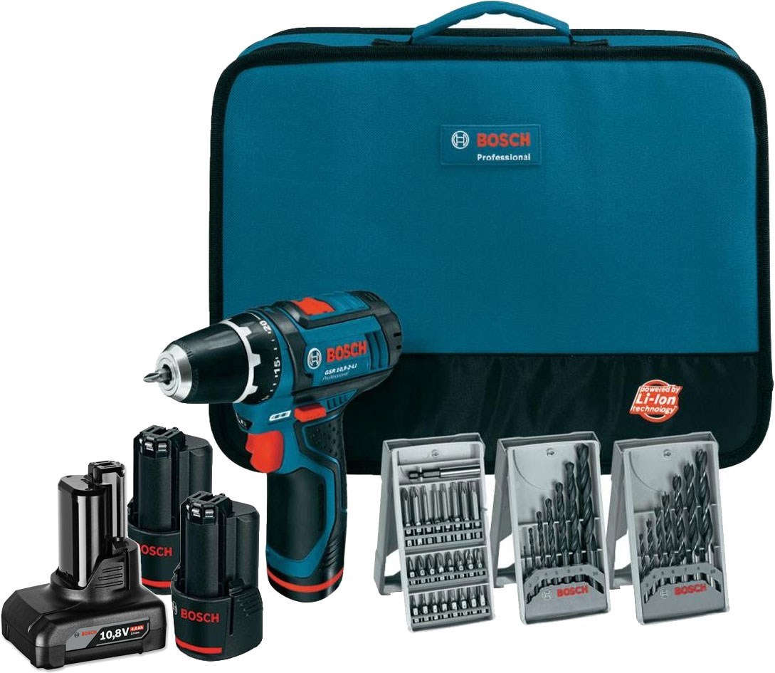 Bosch Gsr 10 8 2 Li Bohrfutter Wechseln Bosch Professional GSR 10,8-2-LI 2x2.0Ah+1x4Ah | NetOnNet