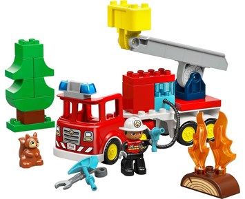 Lego DUPLO Town Brandbil med slang och b 4