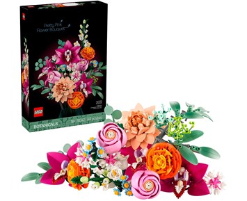 Lego Botanicals Vakker bukett med rosa blomster 10342 5
