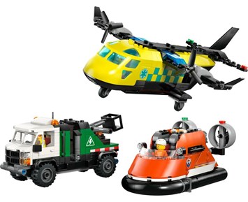 Lego City Fly-, servicebil- og luftputebåt-remix 60505 4