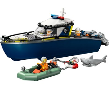 Lego City Skurkejakt med politibåt 60456 4