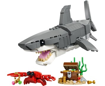 Lego Creator Blodtørstig hai med skattkiste 31381 4
