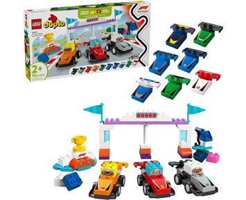 Lego DUPLO Town F1 Team med racerbiler og sjåfører 10445 4