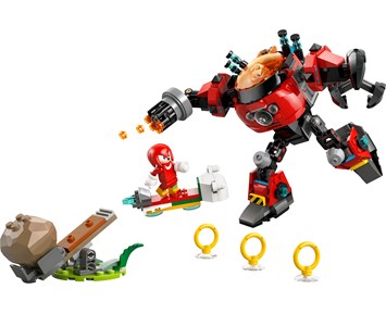 Lego Sonic Knuckles mot Dr. Eggmans Egg Crusher-robot 77005 5