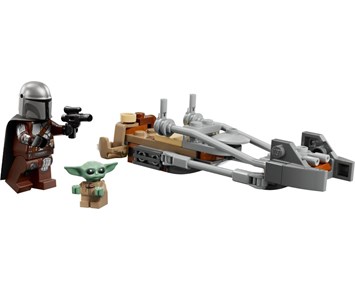 Lego Star Wars Mandalorianeren og Grogus speedersykkel 75436 4