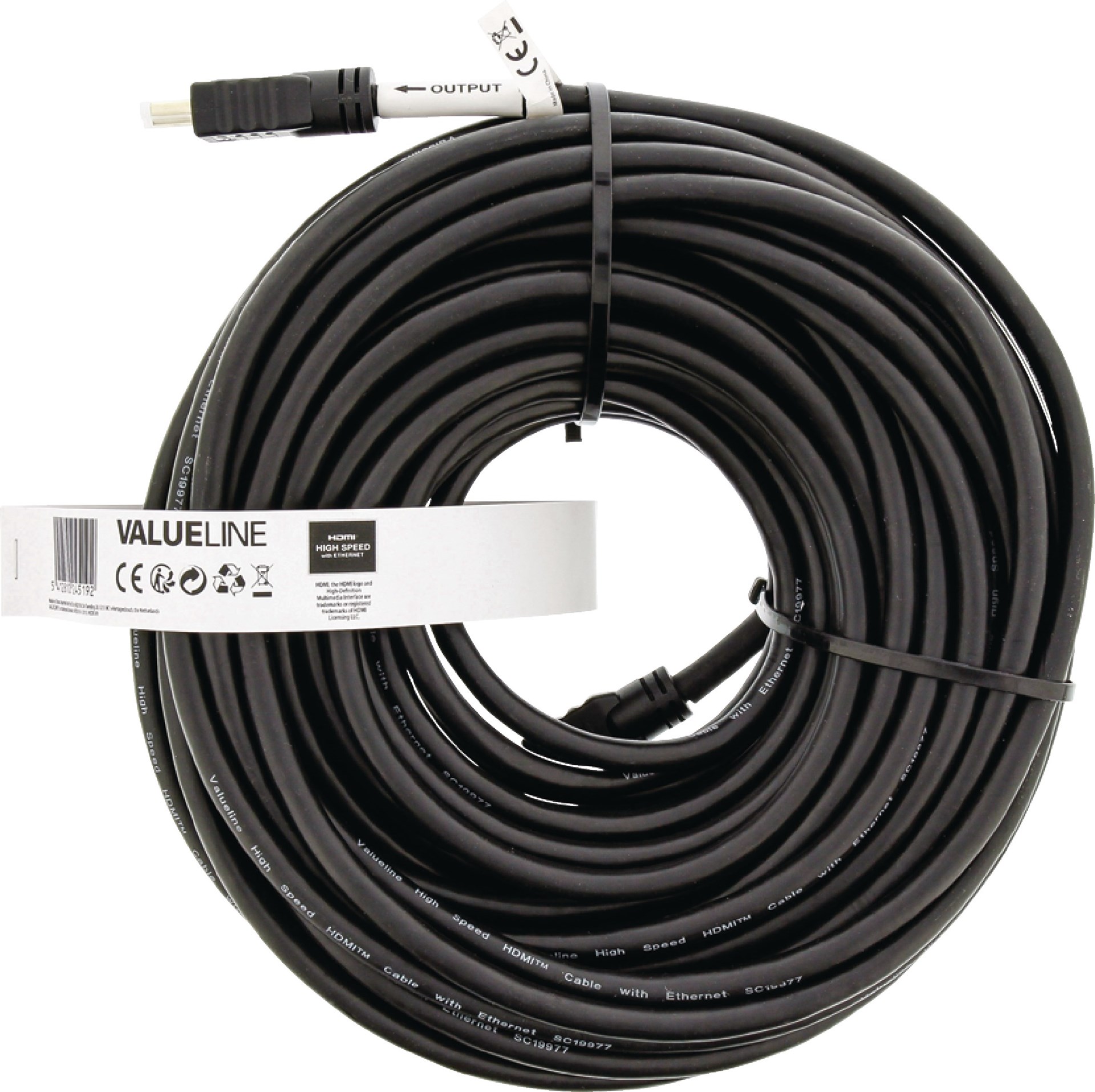 Valueline HDMI / 25M - 25 meter HDMI-kabel med Ethernet