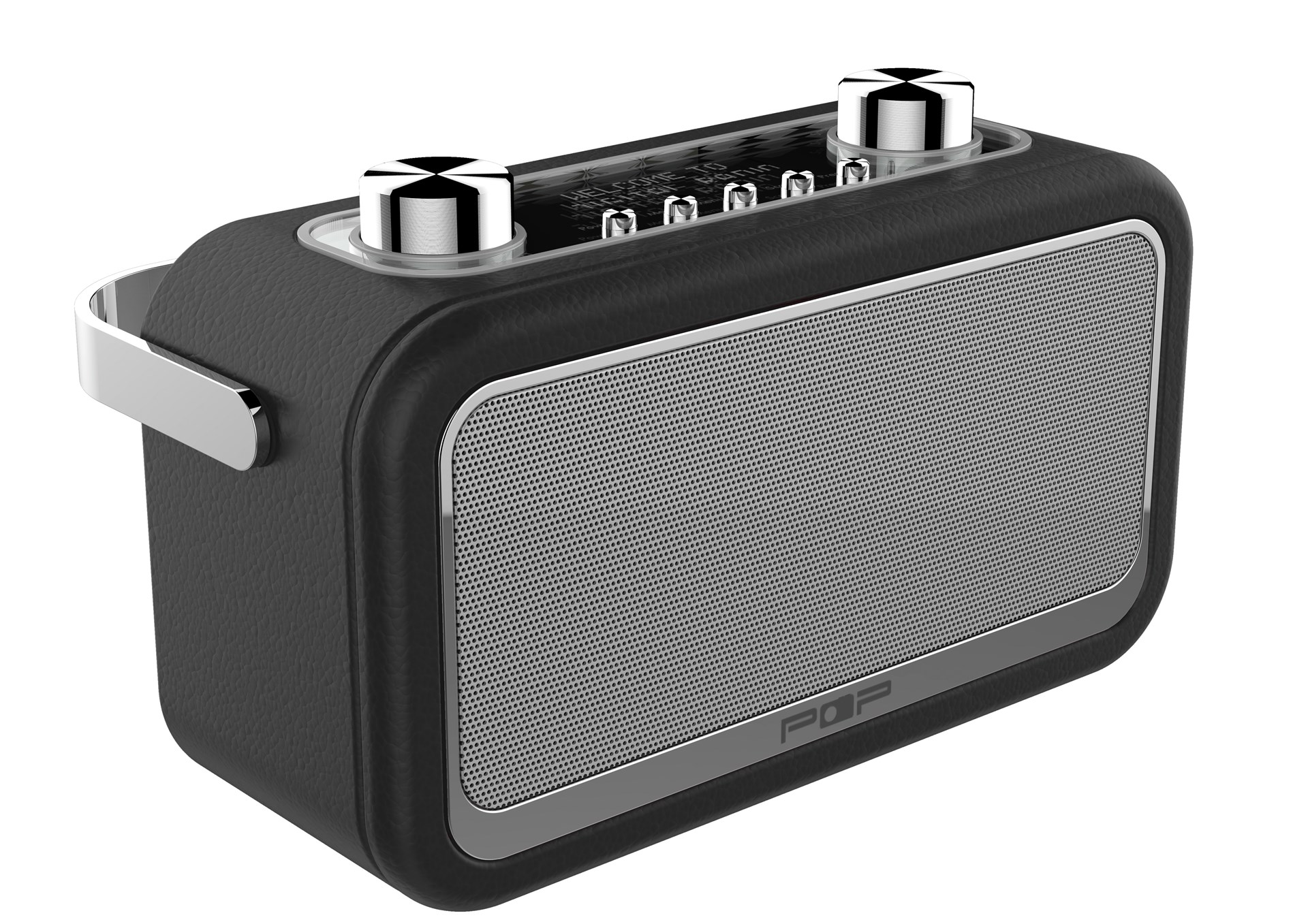 POP Pop Vintage Black Moderne DAB+radio med retro design