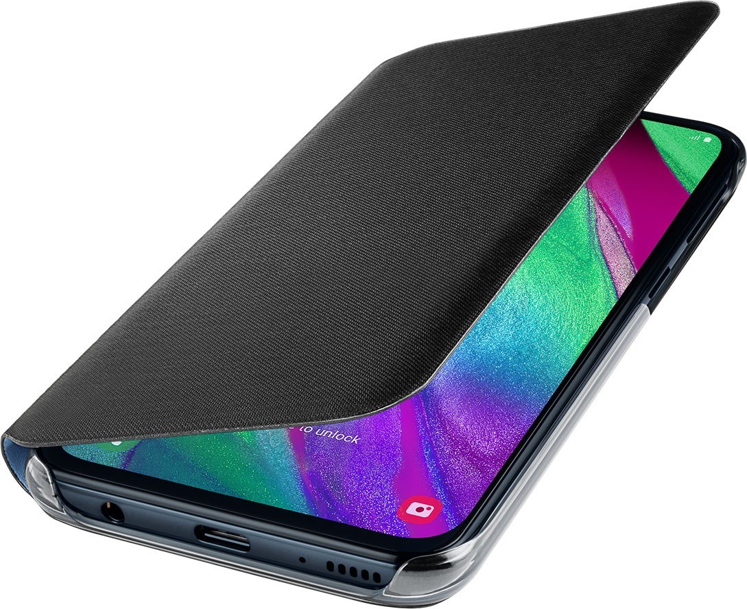 Samsung Wallet Cover Galaxy A40 Black Flipcover Til Samsung Galaxy A40 Covers til samsung galaxy a40 fås i mange farver og varianter. flipcover til samsung galaxy a40