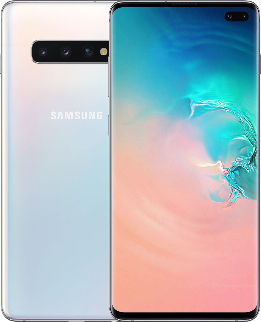 Samsung Galaxy S10+ Prism White Samsung Galaxy S10+ med 6,4